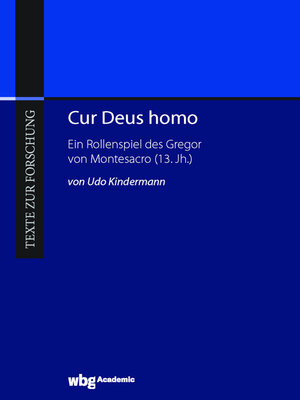 cover image of Cur Deus homo